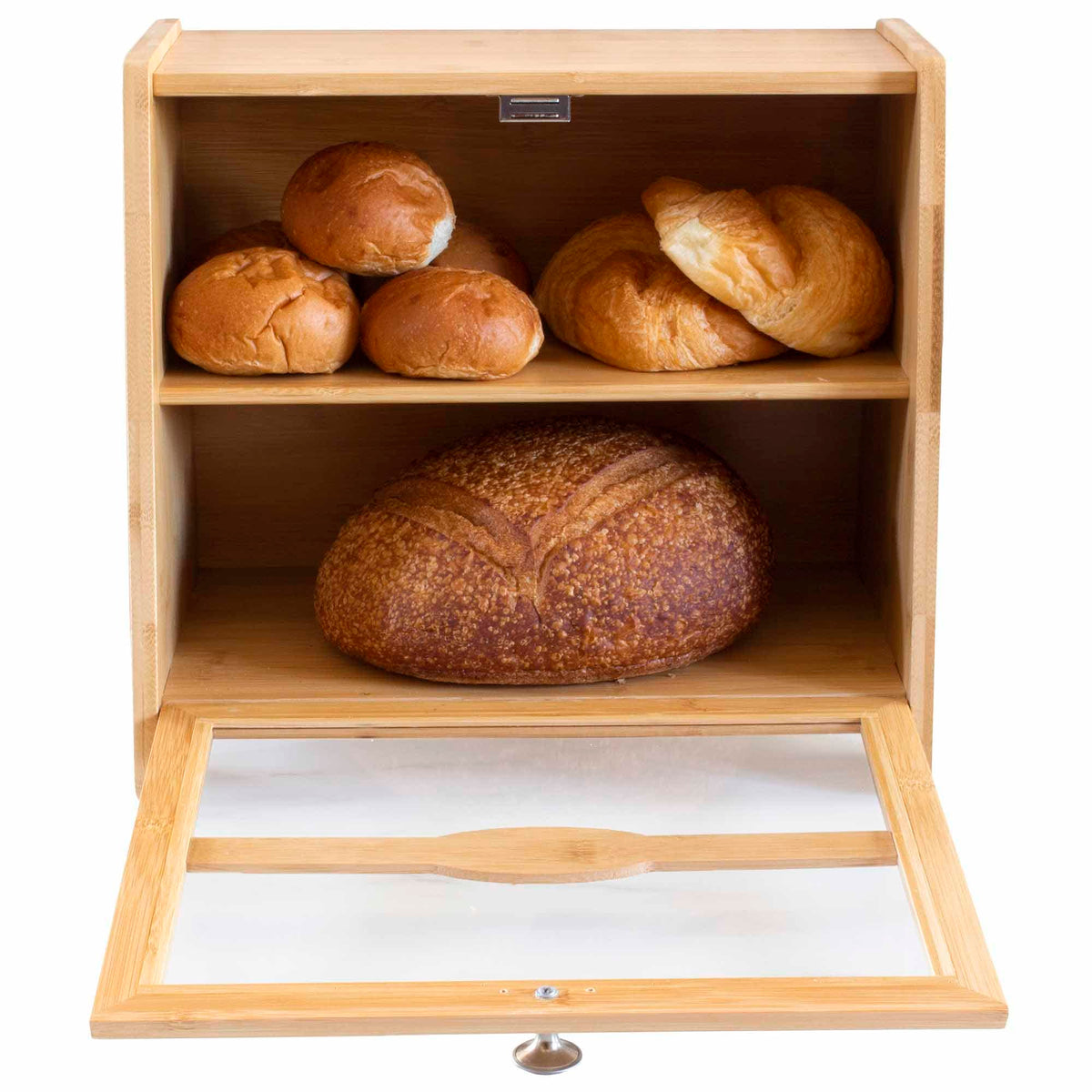 Bambus-Brotkasten im Landhausstil – 2 Etagen – Bild 3
