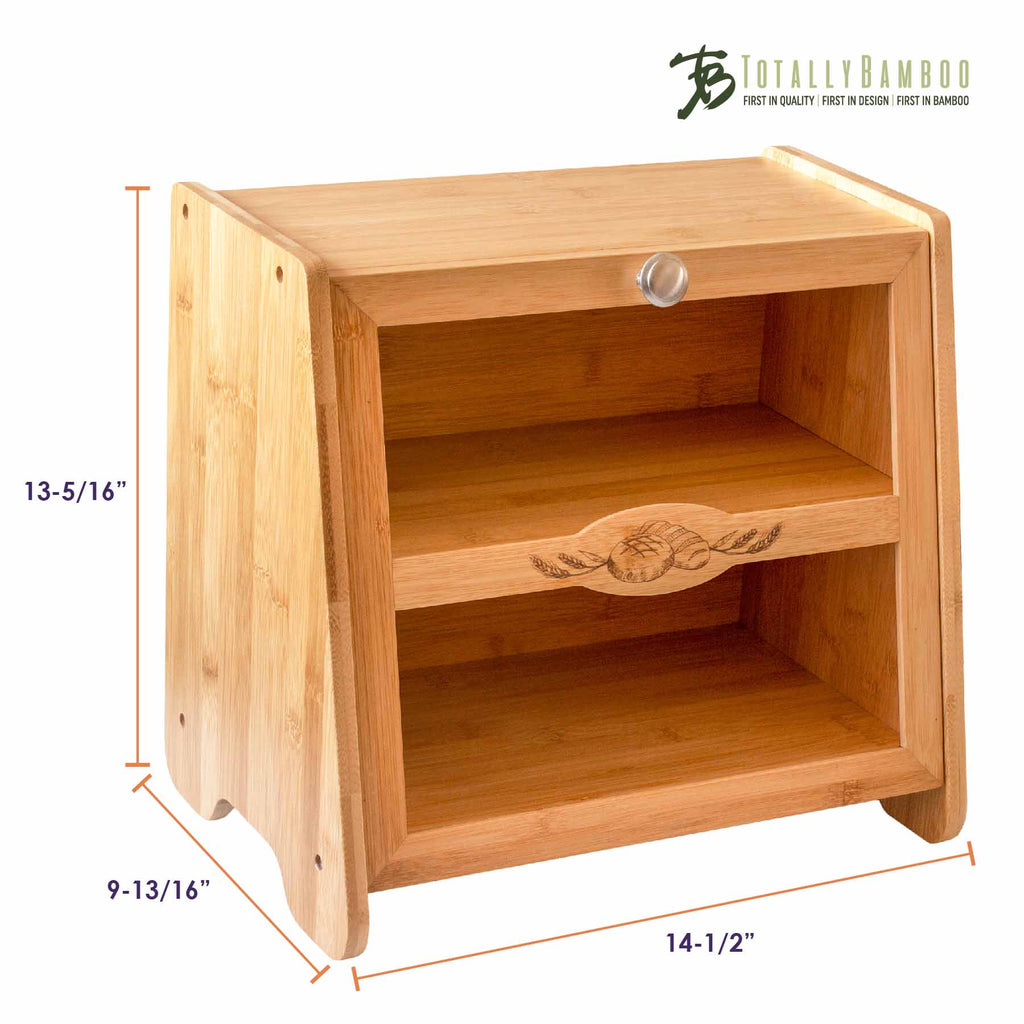 Bambus-Brotkasten im Landhausstil – 2 Etagen – Bild 5