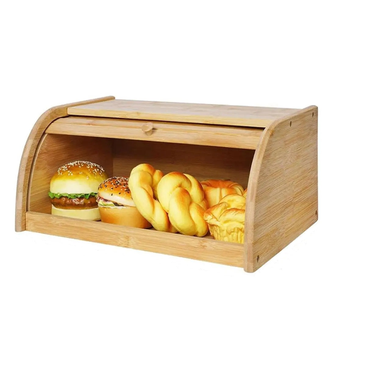 Bambus-Brotkasten mit Deckel – Bild 3